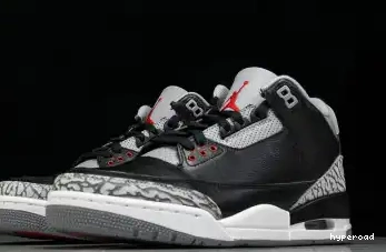 Hyperoad 2024 OG “Black Jordan 3 Cement” Air 0605